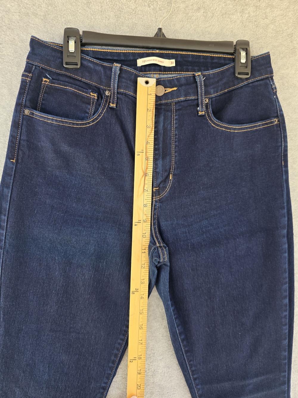 Levi's Women's 721 High Rise Skinny Jeans Size 31x30 - Picture 5 of 12